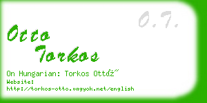 otto torkos business card